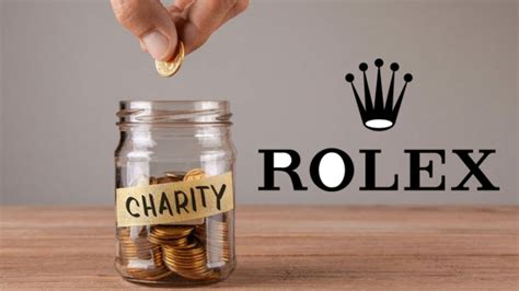 how much of rolex profit goes to charity.